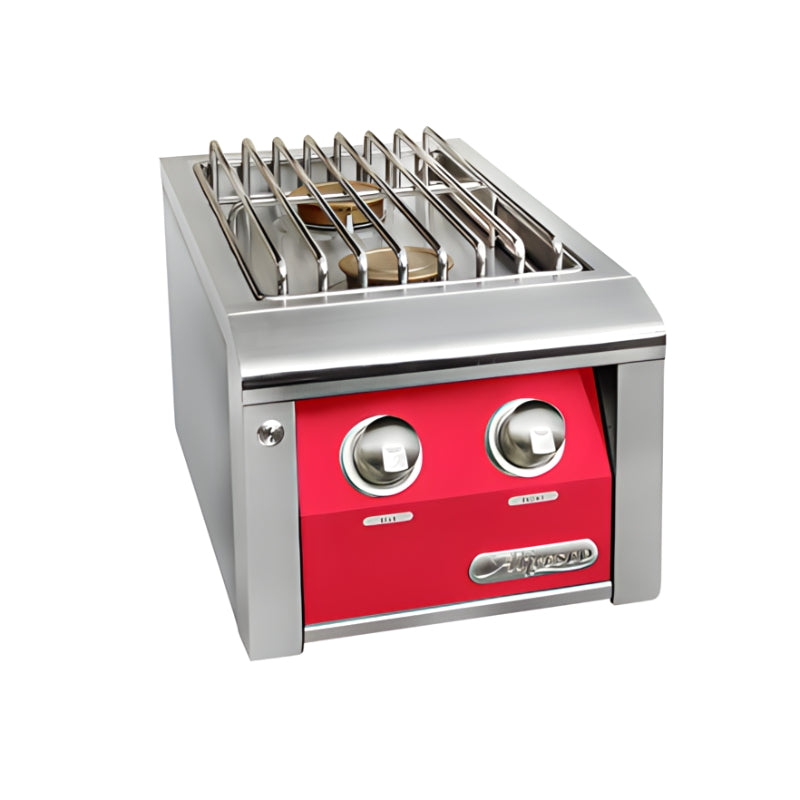 Alfresco Built-In Double Side Burner   | Raspberry Red