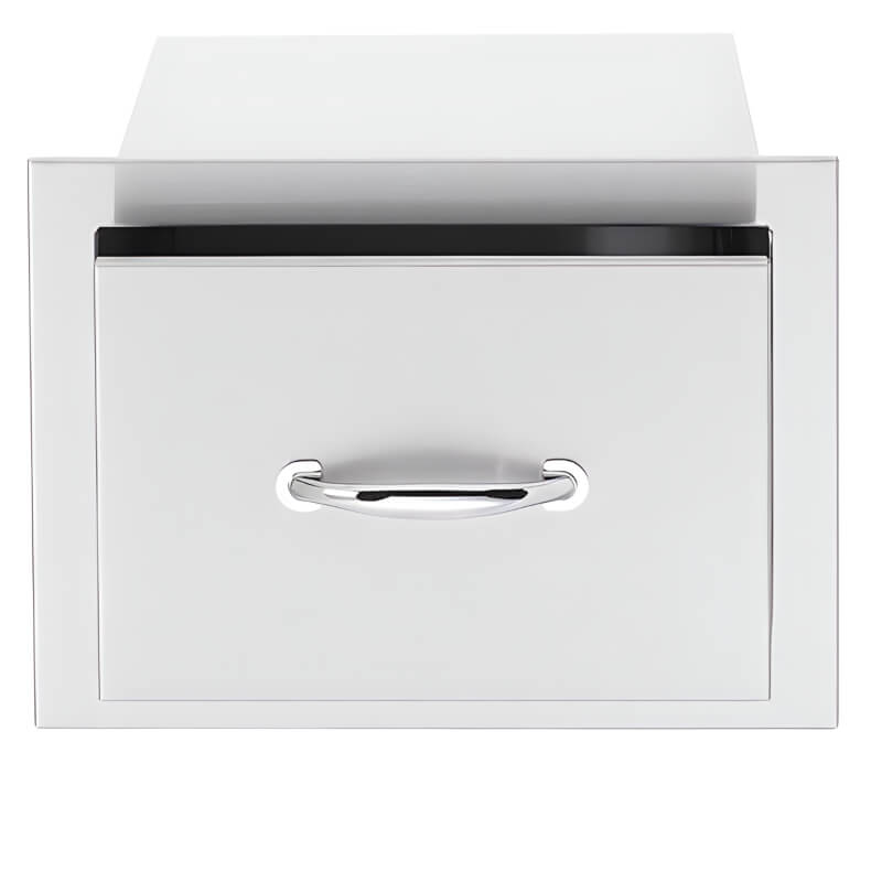 American Made Grills 17-Inch Stainless Steel Flush Mount Single Drawer | 304 Stainless Steel