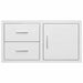 American Made Grills 42-Inch Flush Mount 2-Drawer & Access Door Combo