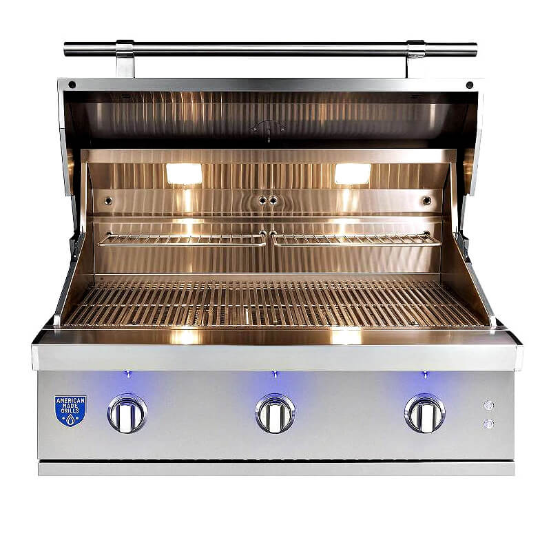 American Made Grills Atlas 36 Inch Built In Gas Grill | Double Lined Grill Hood