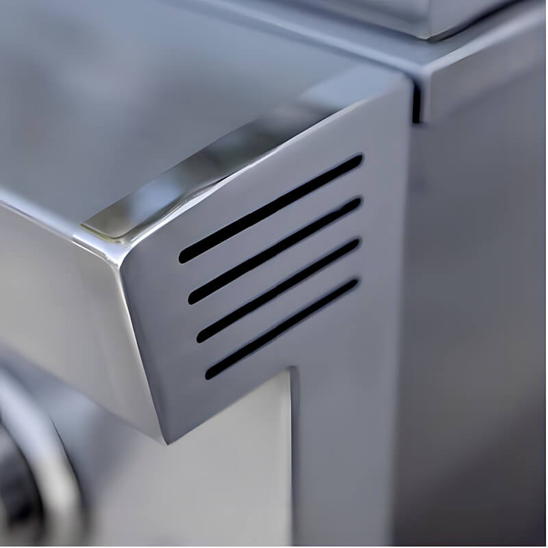 American Made Grills Atlas Double Side Burner | Vent Close Up