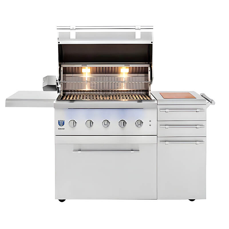 American Made Grills Encore 36 Inch Hybrid Freestanding Grill