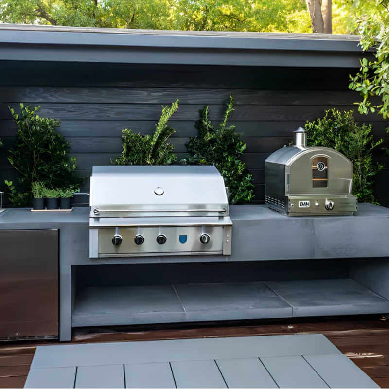 American Made Grills Estate 36 Inch Built In Gas Grill | Shown in Outdoor Kitchen