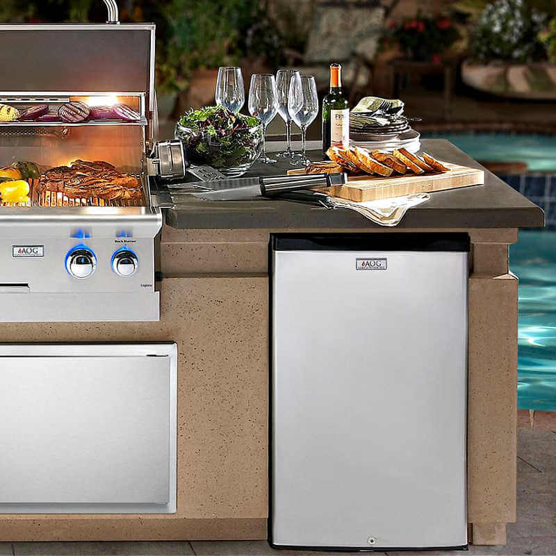 American Outdoor Grill Outdoor Refrigerator | Outdoor Kitchen