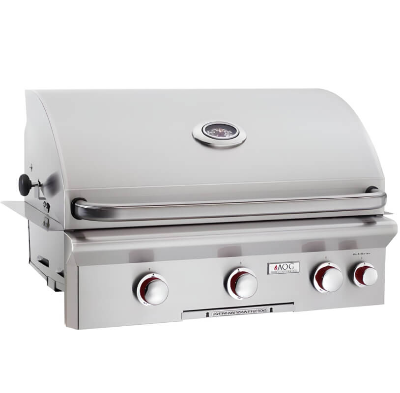 American Outdoor Grill T Series 30 Inch 3 Burner Built-In Gas Grill With Rotisserie - 30NBT