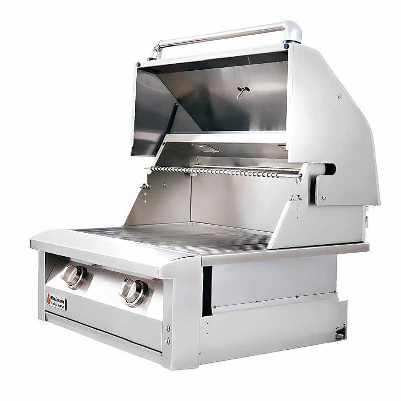 American Renaissance Grill 30 Inch 2 Burner Gas Grill | Spring Assisted Grill Hood