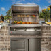 American Renaissance Grill 36 Inch 3 Burner Built In Gas Grill | Installed In Grill Island Cooking