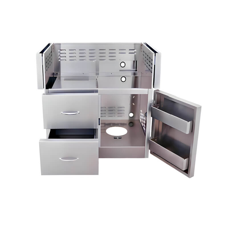 American Renaissance Grill 42 Inch Freestanding Grill | With Deluxe Cart