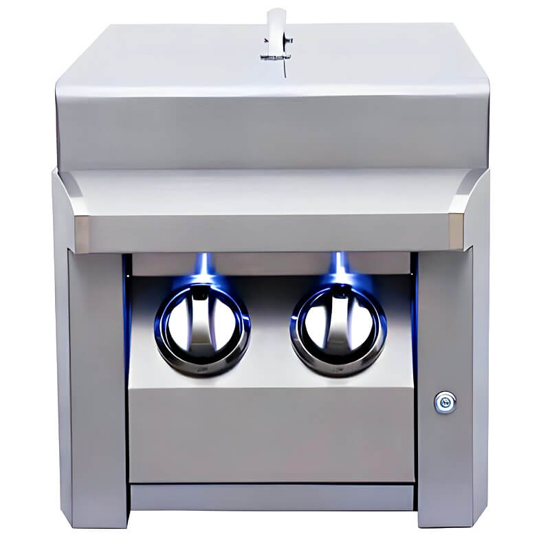 RCS American Renaissance Grill Double Side Burner | Dual Gas Controls