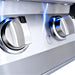 American Renaissance Grill Power Burner | Blue LED lights on Gas Controls