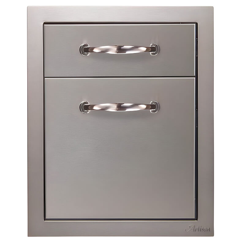 Artisan 17-Inch Stainless Steel Double Drawer 