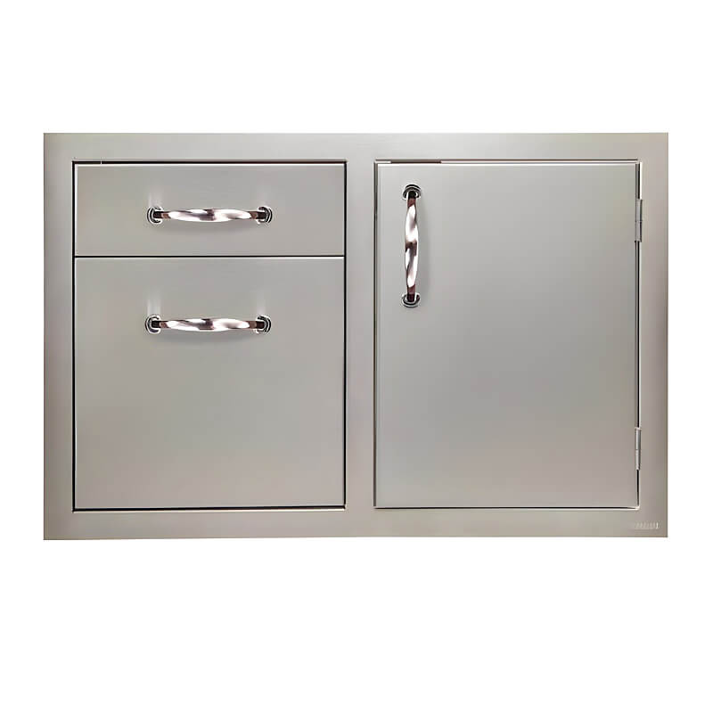 Artisan 32-Inch Single Access Door & Double Drawer Combo | Right Side Single Access Door