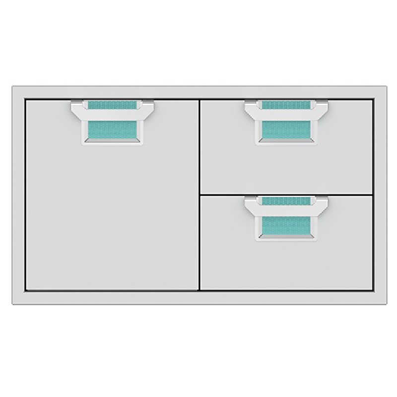 Aspire 36-Inch Door Double Drawer Combo | Bora Bora