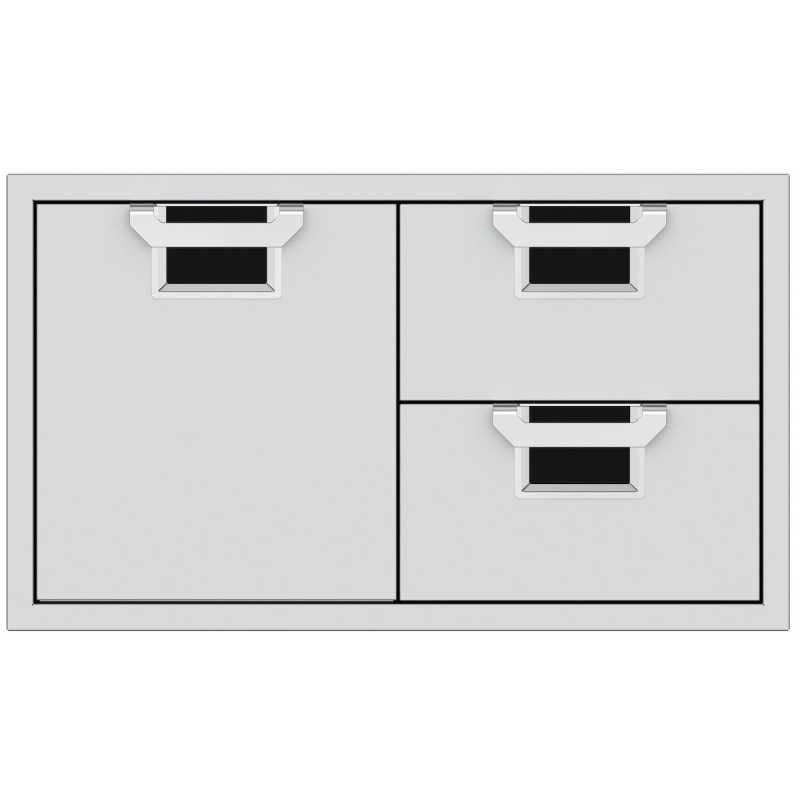 Aspire 36-Inch Door Double Drawer Combo | Stealth