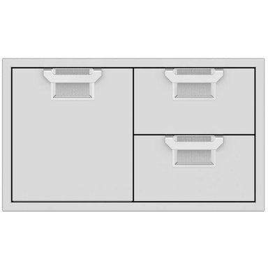 Aspire 36-Inch Door Double Drawer Combo | Steeletto