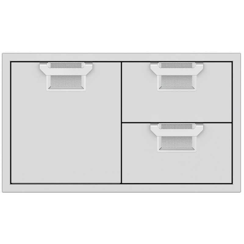 Aspire 36-Inch Door Double Drawer Combo | Steeletto