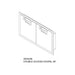 Aspire By Hestan 36-Inch Double Access Doors | Line Drawing