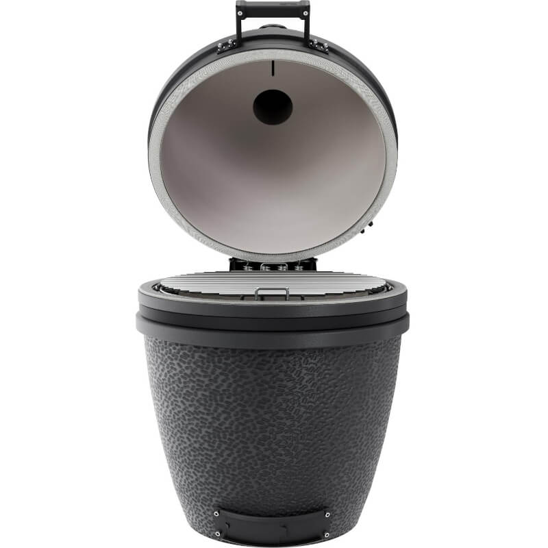 BSTRD.CORE B302G-USA Large Solo Kamado Grill in Graphite - Open