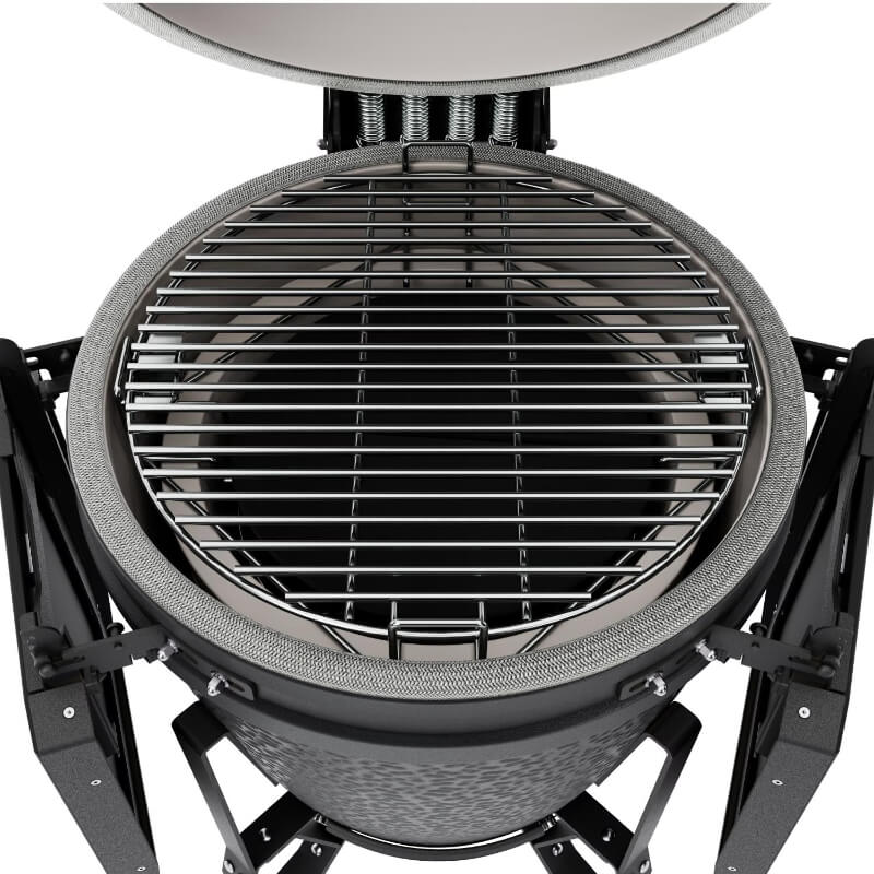 BSTRD.CORE B303G-USA Medium Complete Kamado Grill in Graphite-Inside