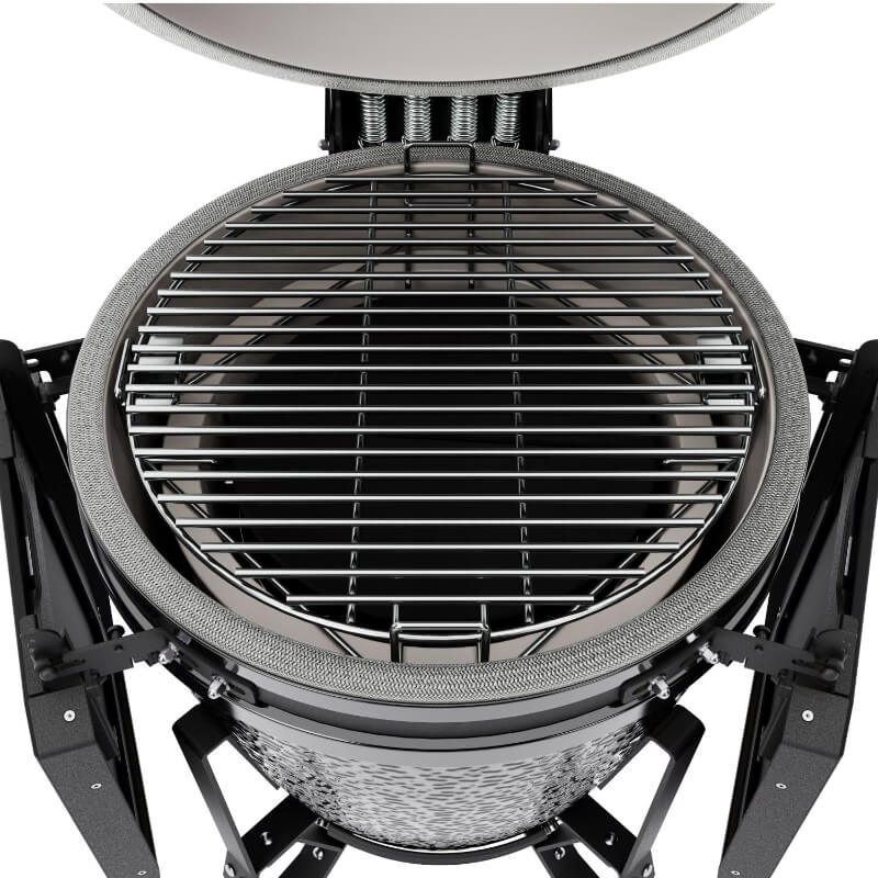 BSTRD.CORE B311G-USA Large Complete Kamado Grill in Gloss Graphite-Inside