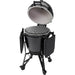 BSTRD.CORE B311G-USA Large Complete Kamado Grill in Gloss Graphite-Open Side