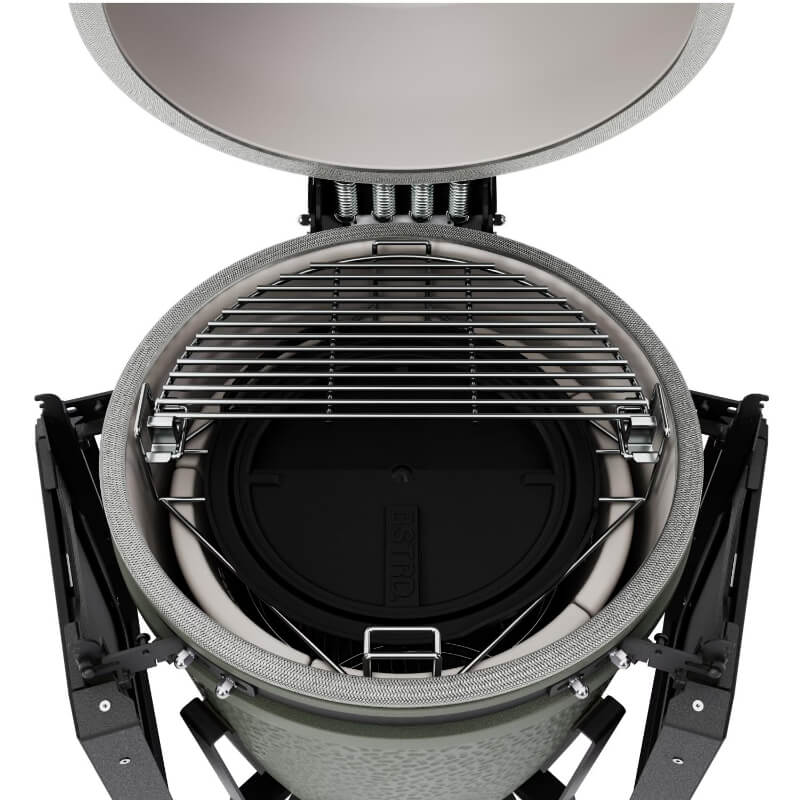 BSTRD.PRO BP301A-USA Large Complete Kamado Grill in Alpine Green - Inside