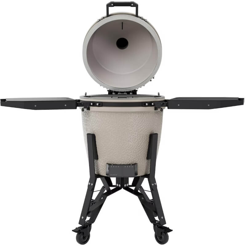 BSTRD.PRO BP301D-USA Large Complete Kamado Grill in Desert Sand -Open