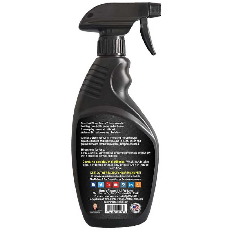 Barry's Restore It All Granite & Stone Rescue Spray | Directions