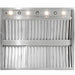 Blaze 2000 CFM Stainless Steel Outdoor Vent Hood | With 4 LED Lights