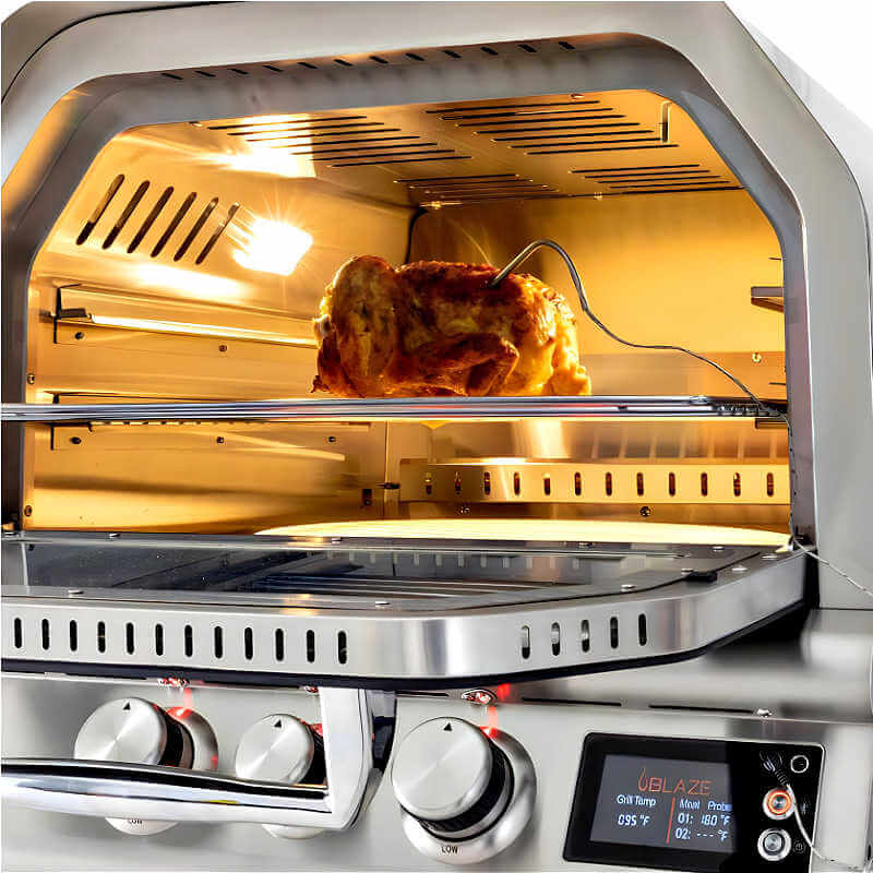 Blaze 26-Inch Countertop Pizza Oven | Meat Probes