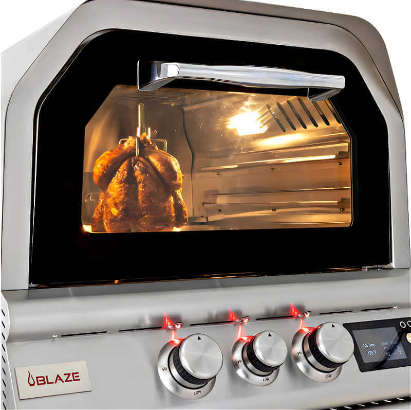 Blaze 26-Inch Countertop Pizza Oven | Double Pane Glass Door