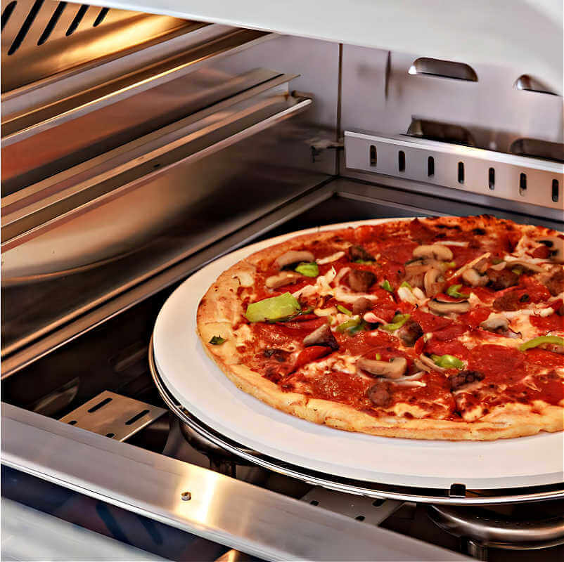 Blaze 26-Inch Freestanding Outdoor Pizza Oven | 360° Rotating Cooking Rack