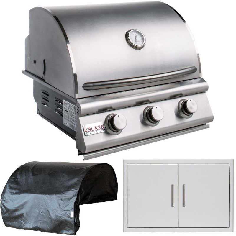Blaze LBM 3 Pc 25-in Gas Grill Outdoor Kitchen Package