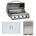 Blaze LBM 3 Pc 32-in Gas Grill Outdoor Kitchen Package w/ Refrigerator