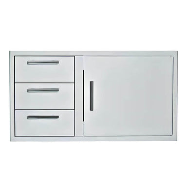 Blaze 39 Inch Access Door And Triple Drawer Combo | 304 Stainless Steel Construction