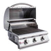 Blaze 3LBM- Prelude LBM 25-Inch 3-Burner Built-In Grill with Hood Open