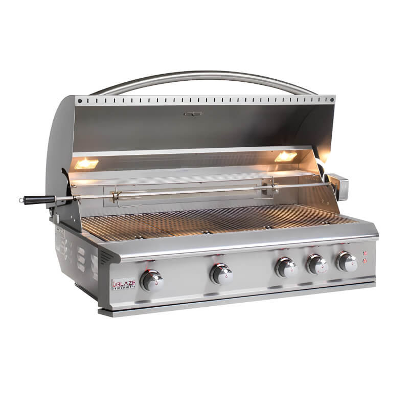 Blaze BLZ-4PRO Professional LUX 44-Inch 4-Burner Built-In Grill With Rear Infrared Burner