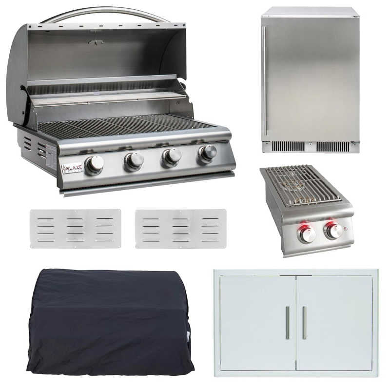 Blaze LBM 7 Pc 32-in Gas Grill Outdoor Kitchen Package