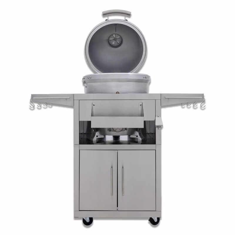 Blaze Cast Aluminum Kamado Grill W/ Cart | 304 Stainless Steel Cart