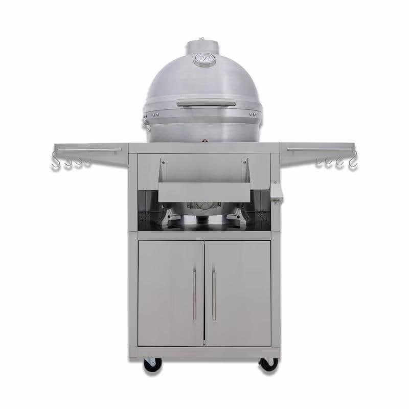 Blaze 20 Inch Cast Aluminum Kamado Grill W/ Cart