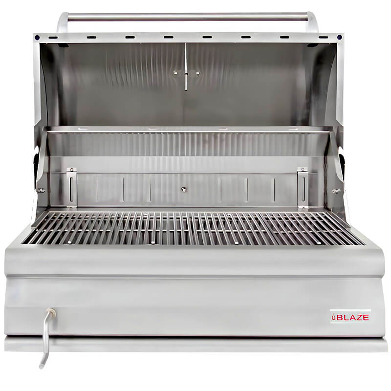 Blaze 32 Inch Freestanding Charcoal Grill | 304 Stainless Steel