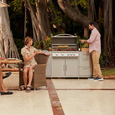 Blaze 6 ft Stainless Steel Outdoor Kitchen Island | Shown Grilling