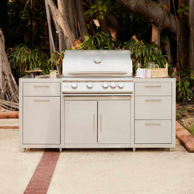 Blaze 6 ft Stainless Steel Outdoor Kitchen Island w/ Premium LTE+ 32-Inch