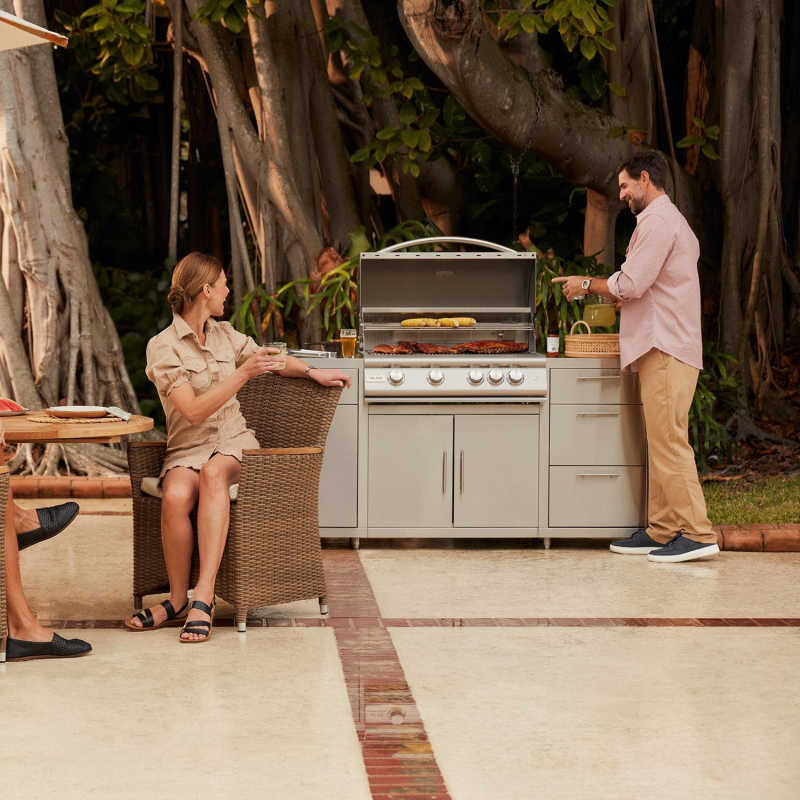 Blaze 6 ft Outdoor Kitchen Island w/ Premium LTE+ Marine Grade 32-Inch Grill