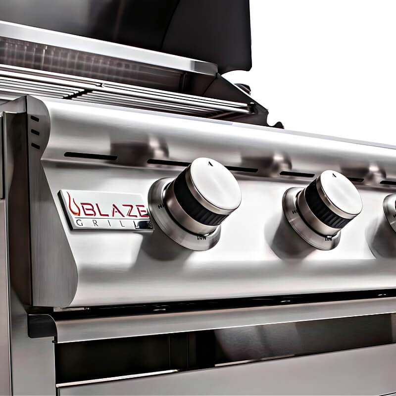 Blaze Prelude LBM 32 Inch 4-Burner Built In Gas Grill | Gas Control Panel