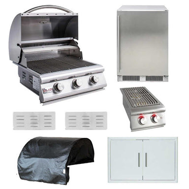 Blaze LBM 7 Pc 25-in Gas Grill Outdoor Kitchen Package