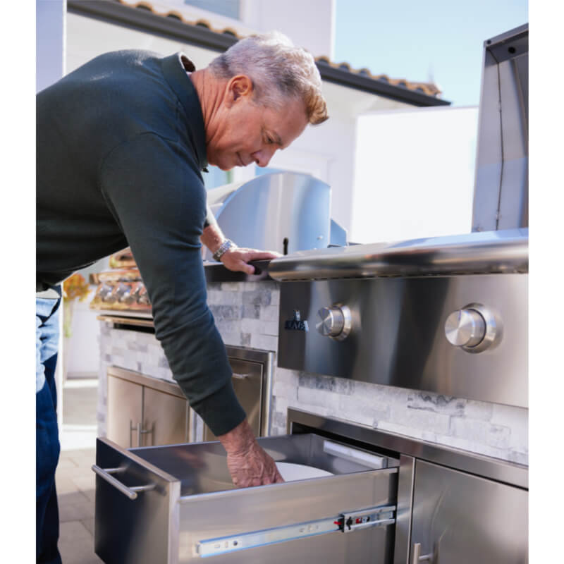 Blaze LTE+ 30-Inch Built-In Gas Griddle | Control Panel Design