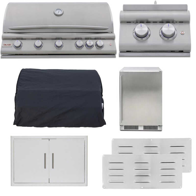 Blaze LTE+ 7 Pc 40-in Gas Grill Outdoor Kitchen Package