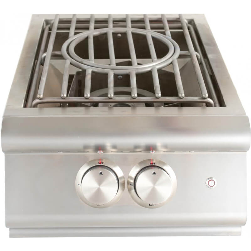 Blaze Premium LTE Gas High Performance Power Burner W/ Wok Ring & Stainless Steel Lid