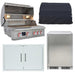 Blaze LTE PRO 4 Pc 32-in Gas Grill Outdoor Kitchen Package with Refrigerator